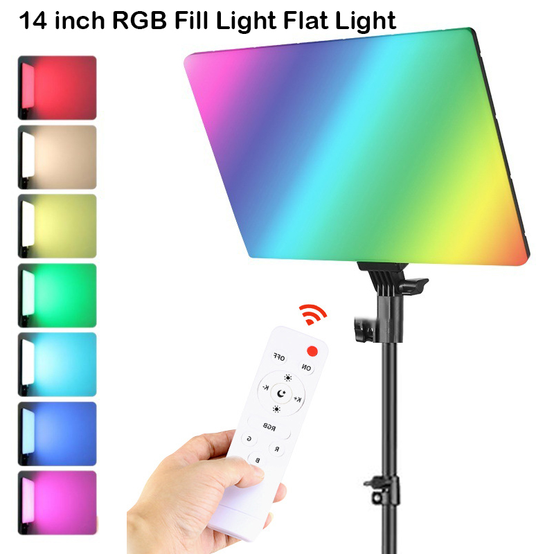 RGB 14'' LED Video Light Remot - Pixel Art Led Panel 评论和价格