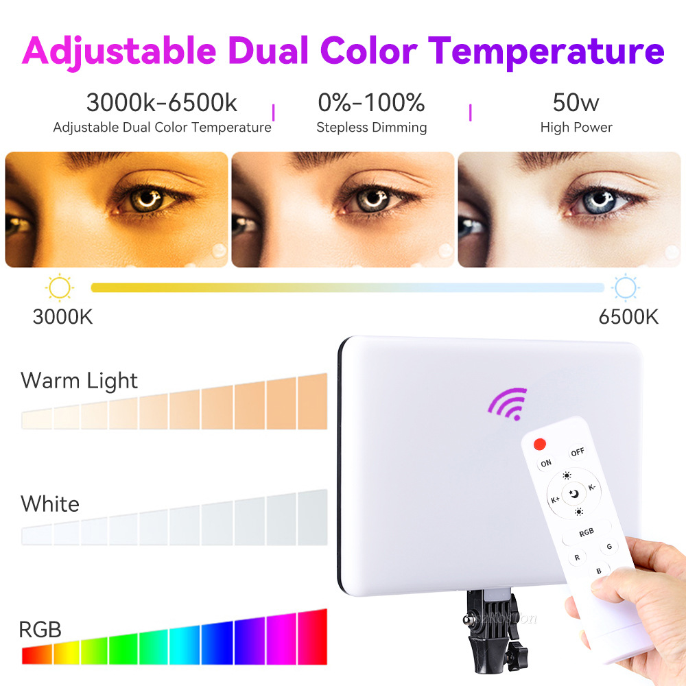 RGB 14'' LED Video Light Remot - Pixel Art Led Panel 评论和价格