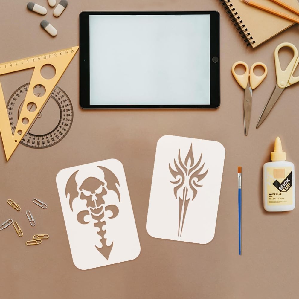 9PCS Tattoo Pattern Stencil fo - Photography Techniques 评论和价格