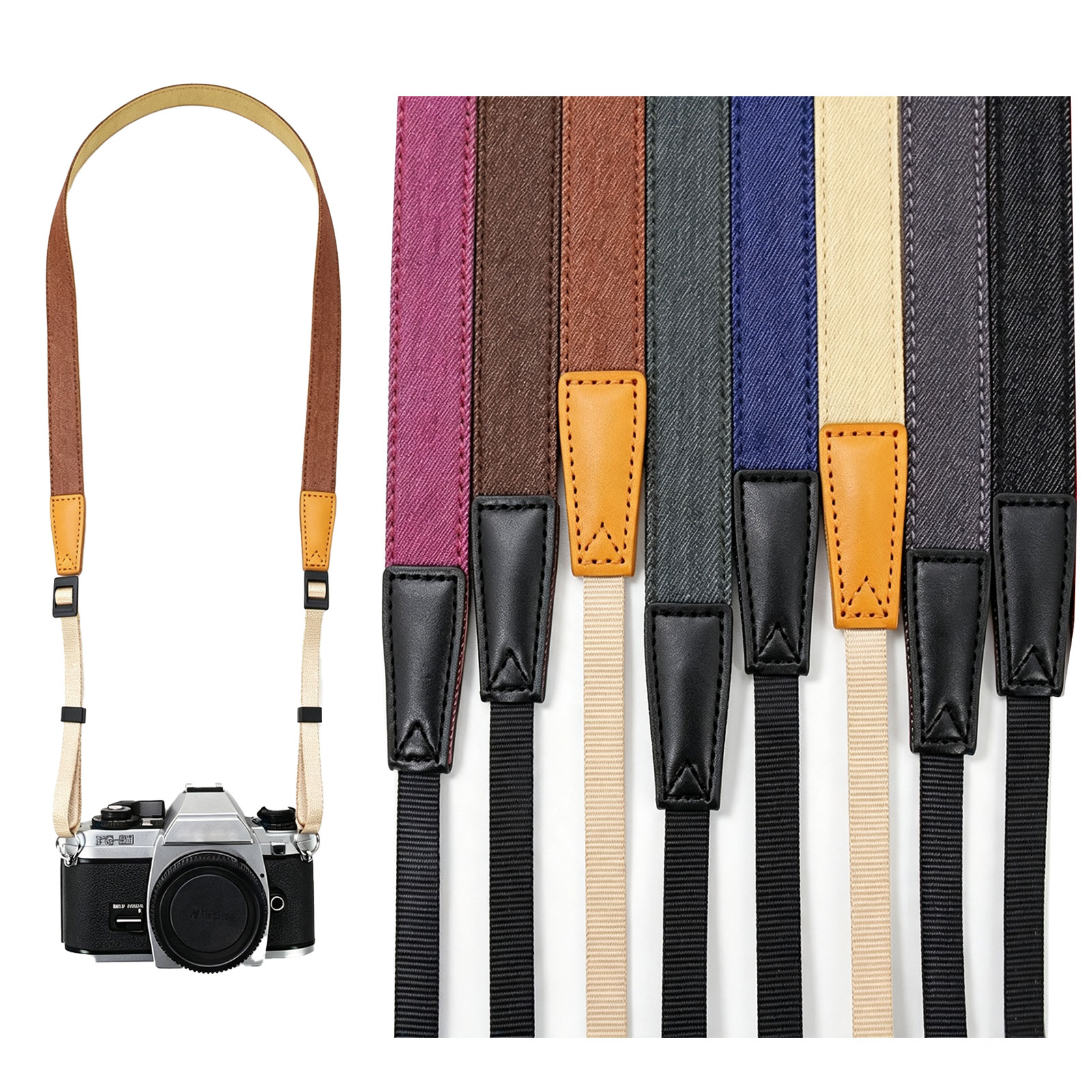 Camera Shoulder Neck Strap Bel - Camera Strap Leather 评论和价格
