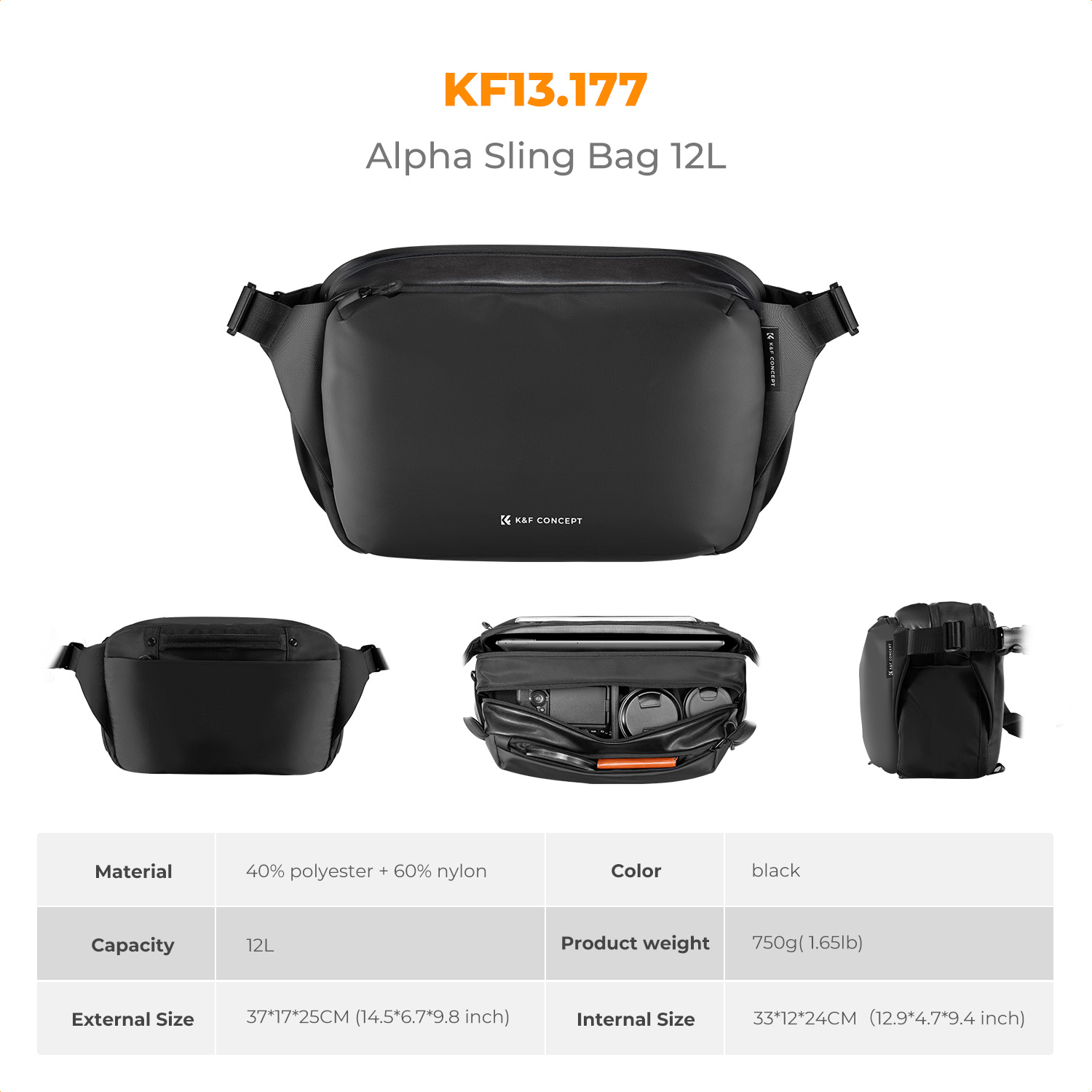 K&F CONCEPT 12L/10L Camera Sli - Camera Rain Cover 评论和价格