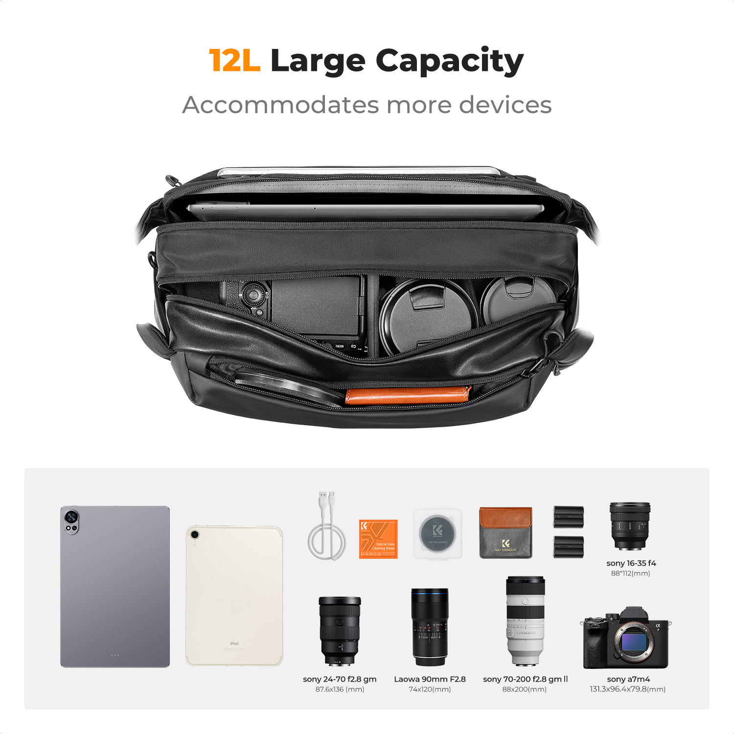 K&F CONCEPT 12L/10L Camera Sli - Camera Rain Cover 评论和价格