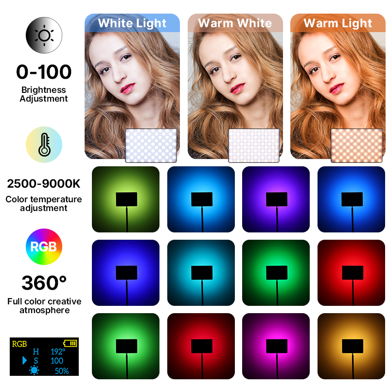 Ulanzi LT003 15W RGB Video Lig - Pixel Art Led Panel 评论和价格