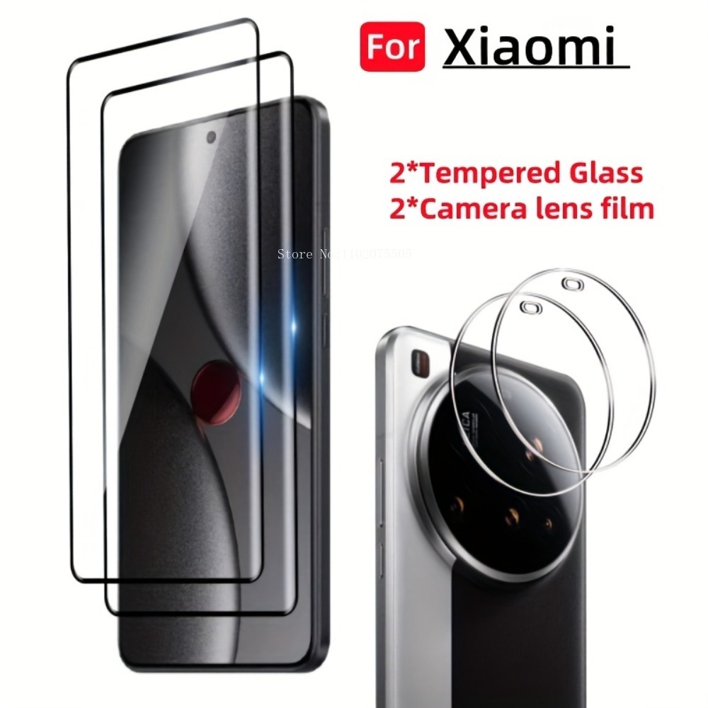 [4-in-1]2Pcs 3D Tempered Glass - Xiaomi Photography Kit 15 Ultra 评论和价格