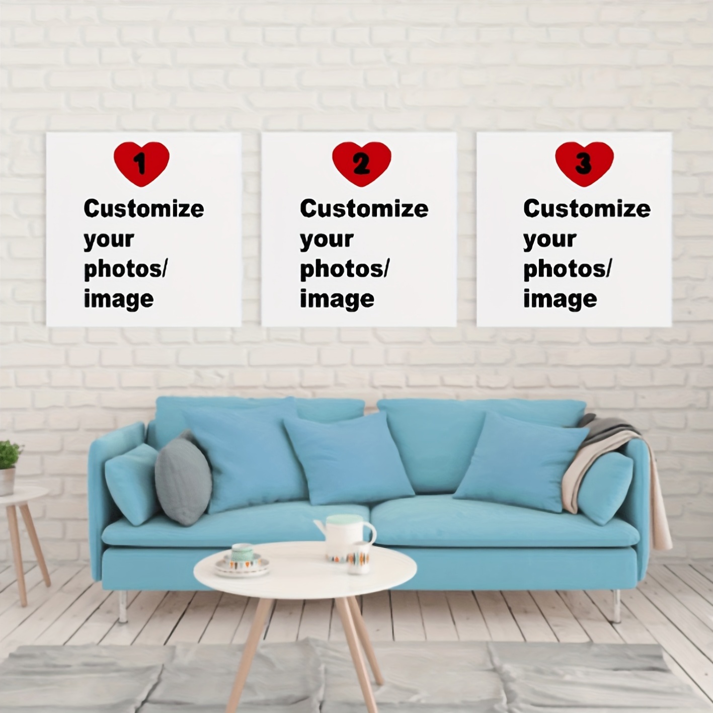 3pcs/set Custom Square Canvas  - Photography Gallery 评论和价格
