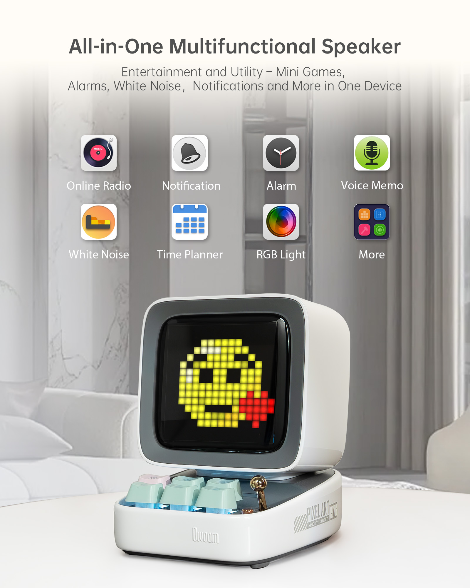 Divoom Ditoo-Pro Speaker Mini  - Pixel Art Led Panel 评论和价格