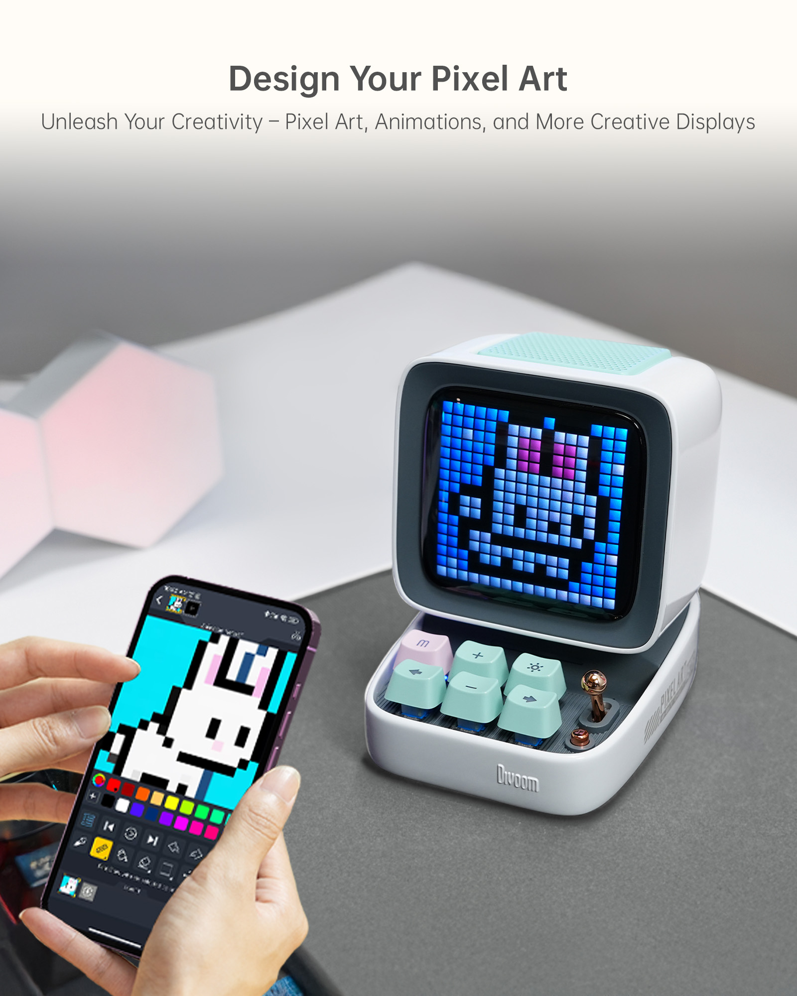 Divoom Ditoo-Pro Speaker Mini  - Pixel Art Led Panel 评论和价格
