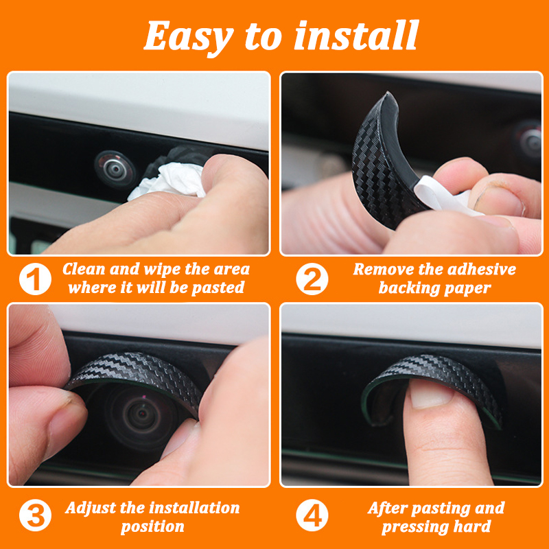 Self-adhesive Car Reversing Ca - Camera Rain Cover 评论和价格