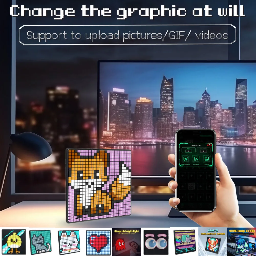 NEW 64x64 LED Pixel Display Sm - Pixel Art Led Panel 评论和价格