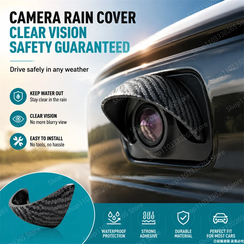 Carbon Fiber Textured Rain Cov - Camera Rain Cover 评论和价格
